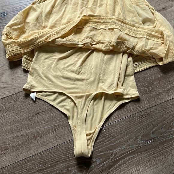 Intimately Free People Trust Me Bodysuit Tank in Yellow - Picture 11 of 11